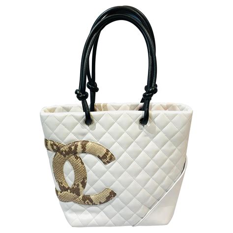chanel tote bag white
